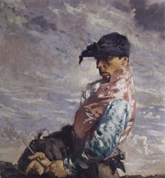 Sir William Orpen The Jockey Norge oil painting art